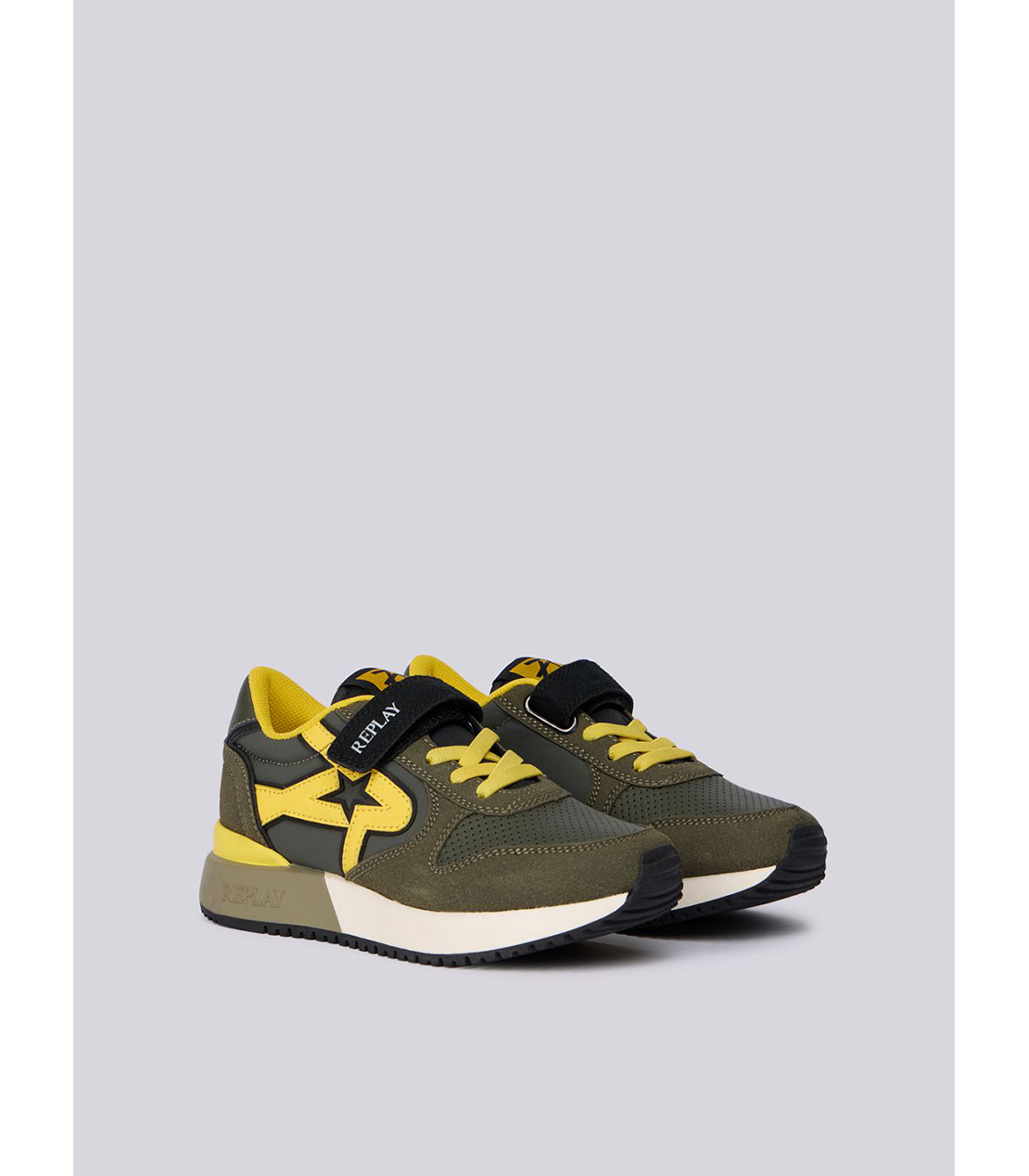 ボーイズ スニーカー 詳細画像 ミリタリー/イエロー 3